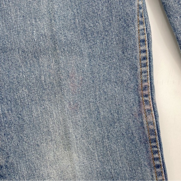 Vintage Levi’s 555 Slim Straight 80’s Mom Jeans Light Wash High Rise 25 - Picture 6 of 15